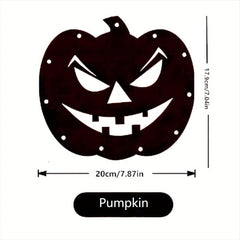 Halloween Glow Decoration Pumpkin Ghost Witch Cobweb Hanging Pendant