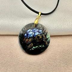 Sea Turtle Pattern Pendant Necklace Adjustable Chain Necklace