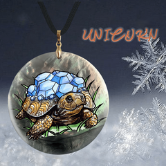 Sea Turtle Pattern Pendant Necklace Adjustable Chain Necklace