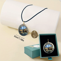 Sea Turtle Pattern Pendant Necklace Adjustable Chain Necklace