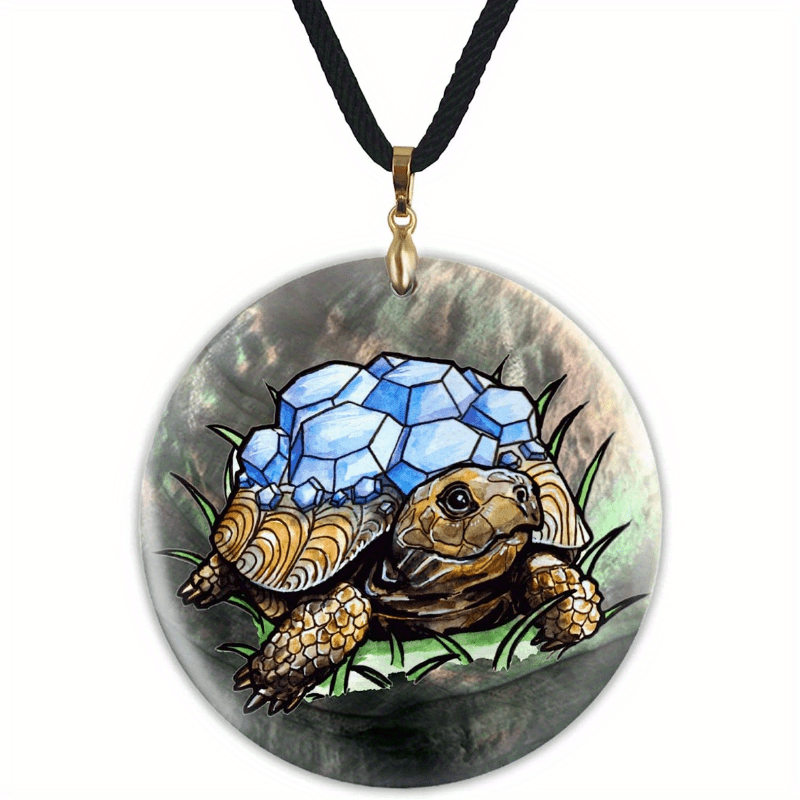 Sea Turtle Pattern Pendant Necklace Adjustable Chain Necklace