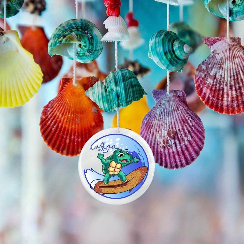 Sea Turtle Pattern Pendant Necklace Adjustable Chain Necklace