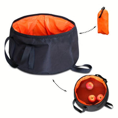 1pc Foldable Bucket 10L Portable Washbasin for Outdoor Camping