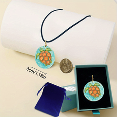 Animal Pattern Pendant Necklace Turtle Chain Necklace Halloween Christmas Gift