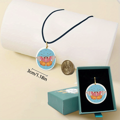 Butterfly Pendant Necklace Adjustable Chain Necklace