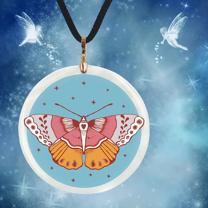 Butterfly Pendant Necklace Adjustable Chain Necklace