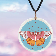 Butterfly Pendant Necklace Adjustable Chain Necklace