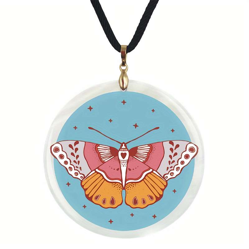 Butterfly Pendant Necklace Adjustable Chain Necklace