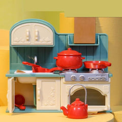 Girl Toys Furniture Forest Family Kitchen Dining Table Dollhouse Accessories