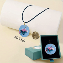 Butterfly Pendant Necklace Adjustable Chain Halloween Christmas Anniversary Gift