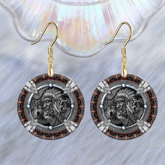 Wolf Head Acrylic Pendant Earrings - Party Jewelry