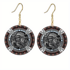 Wolf Head Acrylic Pendant Earrings - Party Jewelry