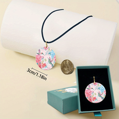 Birds Pattern Pendant Necklace Adjustable Animal Chain Necklace