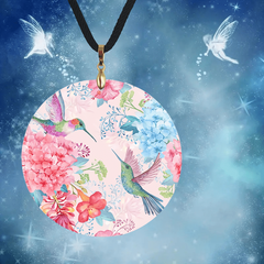 Birds Pattern Pendant Necklace Adjustable Animal Chain Necklace