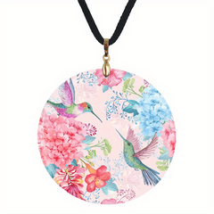 Birds Pattern Pendant Necklace Adjustable Animal Chain Necklace