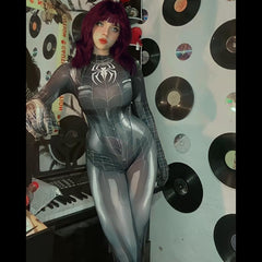 Spider Cosplay Bodysuit Women Spider Costume Jumpsuit Halloween Set