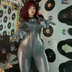 Spider Cosplay Bodysuit Women Spider Costume Jumpsuit Halloween Set