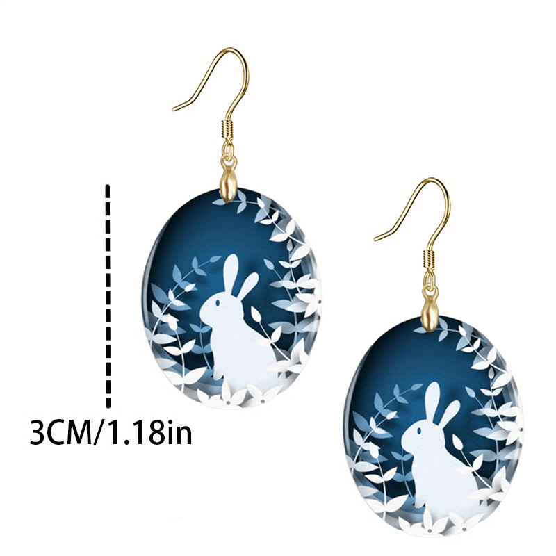 Rabbit Acrylic Earrings Halloween Christmas Party Jewelry