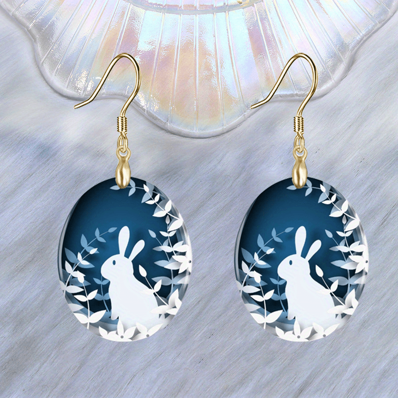 Rabbit Acrylic Earrings Halloween Christmas Party Jewelry