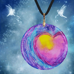 Rainbow Pattern Pendant Necklace Adjustable Chain Necklace For Family