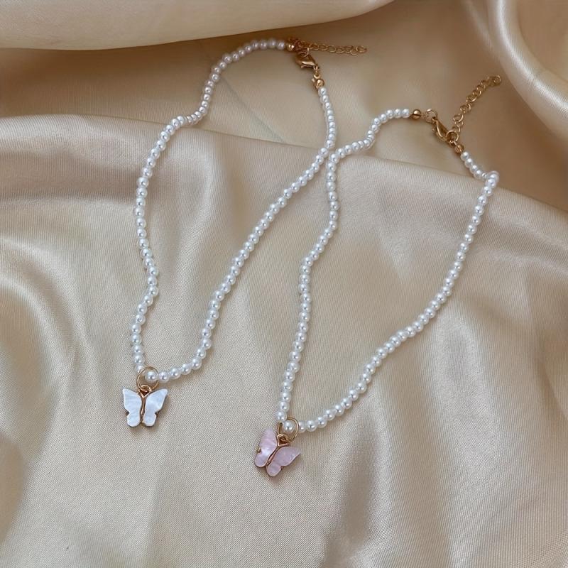 Butterfly Pendant Necklace Clavicle Chain