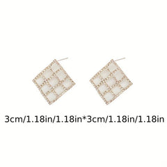Geometric Drop Earrings - Versatile Jewelry for Any Occasion