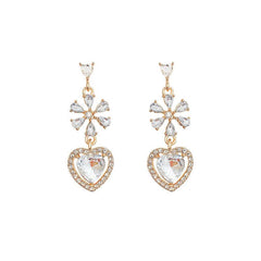 Love Heart Earrings Niche Ear Jewelry For Women Girls