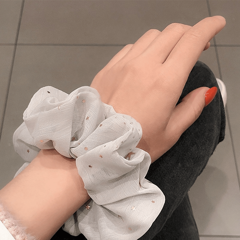 Star Print Hair Ring Hair Rope Headdress 2PCS