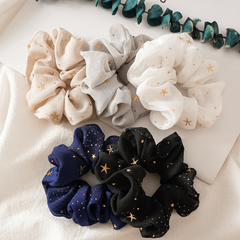 Star Print Hair Ring Hair Rope Headdress 2PCS