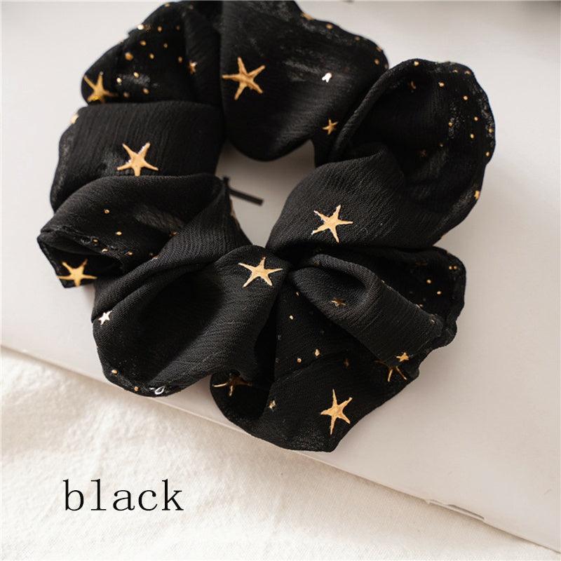 Star Print Hair Ring Hair Rope Headdress 2PCS