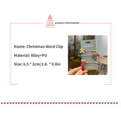 Christmas Hairpin Holiday Elk Christmas Tree Bell Small Gift Hair Accessories