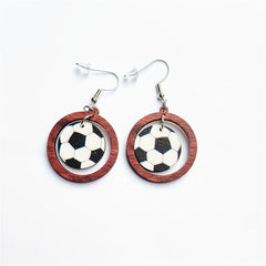 Sports Drop Dangle Earrings Lightweight Name for Women Volleyball Soccer
