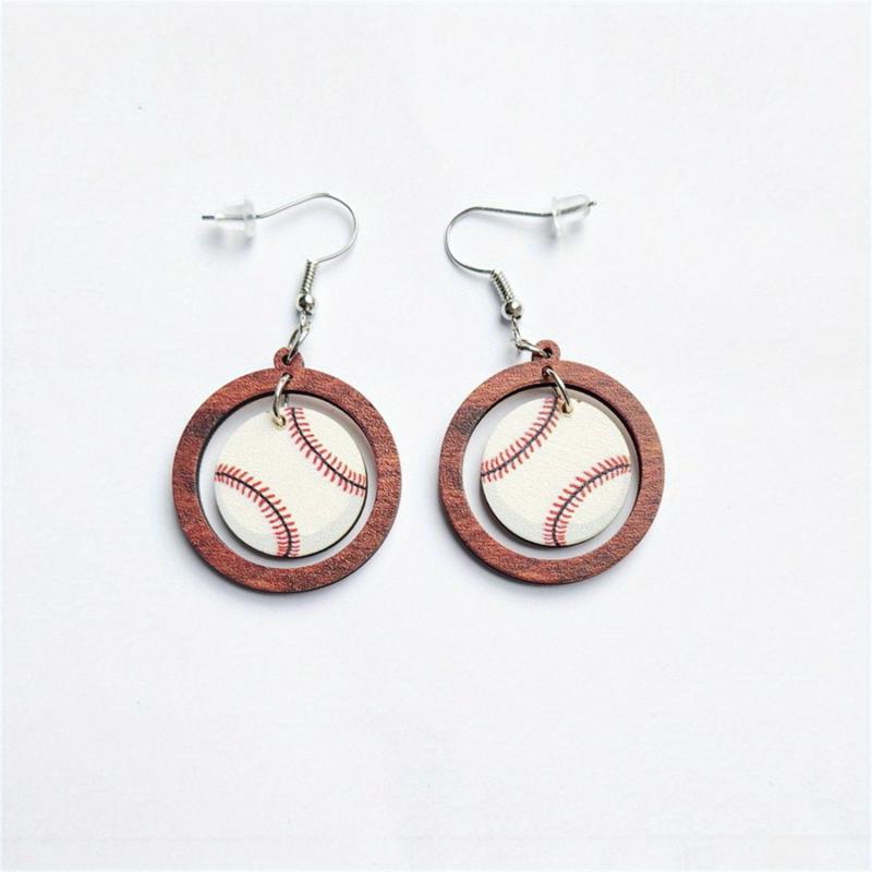 Sports Drop Dangle Earrings Lightweight Name for Women Volleyball Soccer
