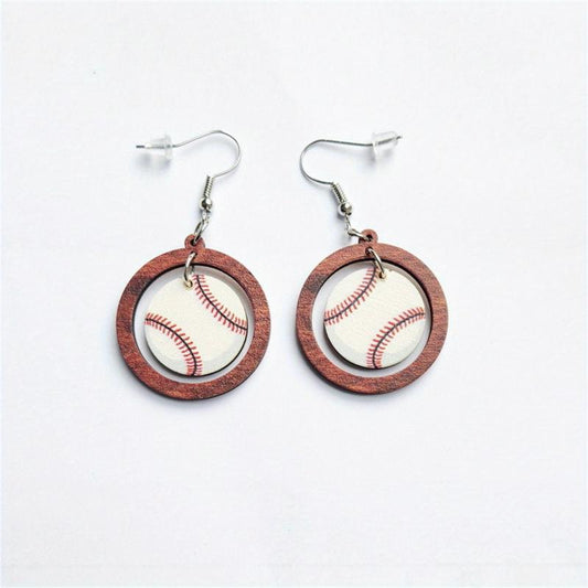 Sports Drop Dangle Earrings Lightweight Name for Women Volleyball Soccer