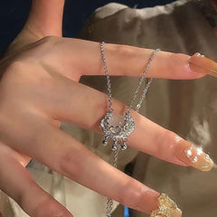 Lock Necklace Good Luck Niche Collarbone Chain