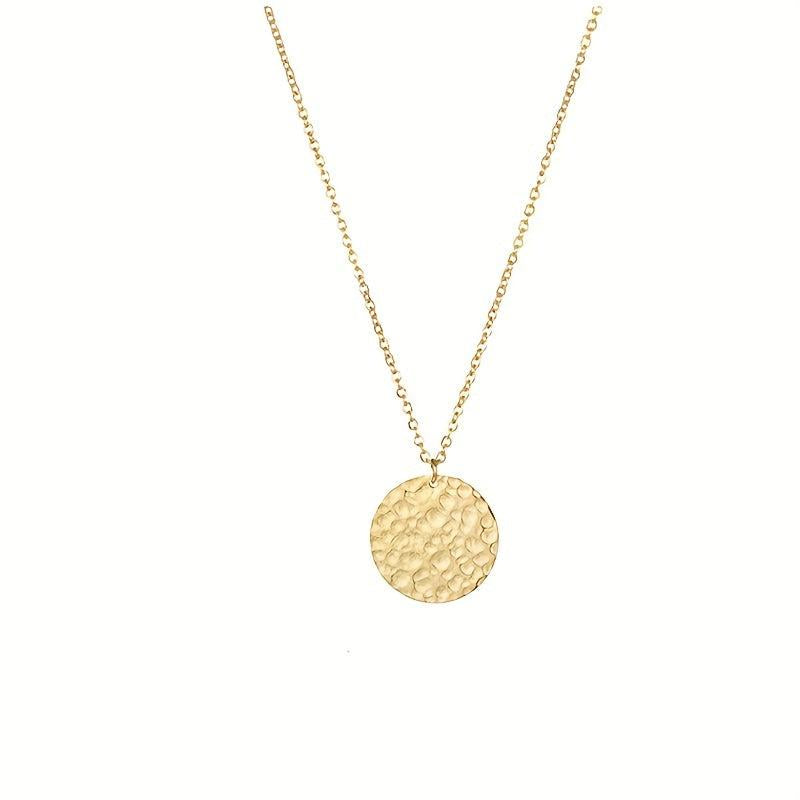 Layered Necklace with Pearl Pendant Metal Strip Stacking Pearl Necklace