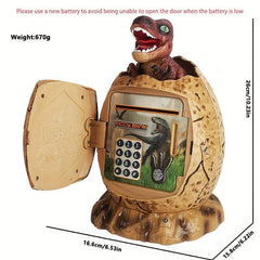 Dinosaur Bank with Lights and Music, Password Protected