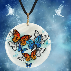 Creative Butterflies Pendant Necklace Chain for Halloween Christmas Party
