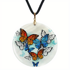 Creative Butterflies Pendant Necklace Chain for Halloween Christmas Party