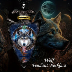 Punk Triangle Animal Wolf Head Hip Hop Necklace