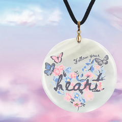 Retro Butterfly Pendant Necklace Adjustable Family Party Jewelry