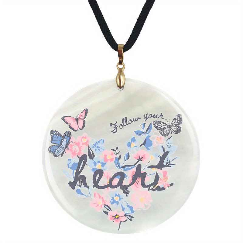 Retro Butterfly Pendant Necklace Adjustable Family Party Jewelry