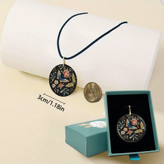 Butterfly Pattern Pendant Necklace Adjustable Necklace For Family