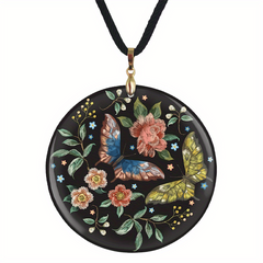 Butterfly Pattern Pendant Necklace Adjustable Necklace For Family