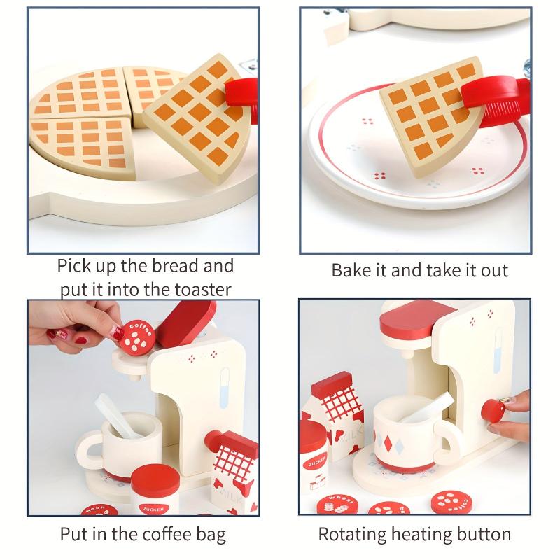 Interactive Burger Coffee Machine Toy Set for Kids