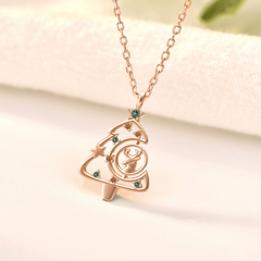 Christmas Tree Necklace Collarbone Chain - Perfect Gift For Girlfriend