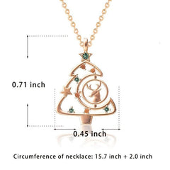 Christmas Tree Necklace Collarbone Chain - Perfect Gift For Girlfriend