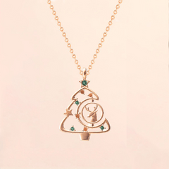 Christmas Tree Necklace Collarbone Chain - Perfect Gift For Girlfriend