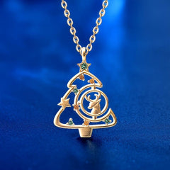 Christmas Tree Necklace Collarbone Chain - Perfect Gift For Girlfriend
