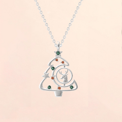 Christmas Tree Necklace Collarbone Chain - Perfect Gift For Girlfriend